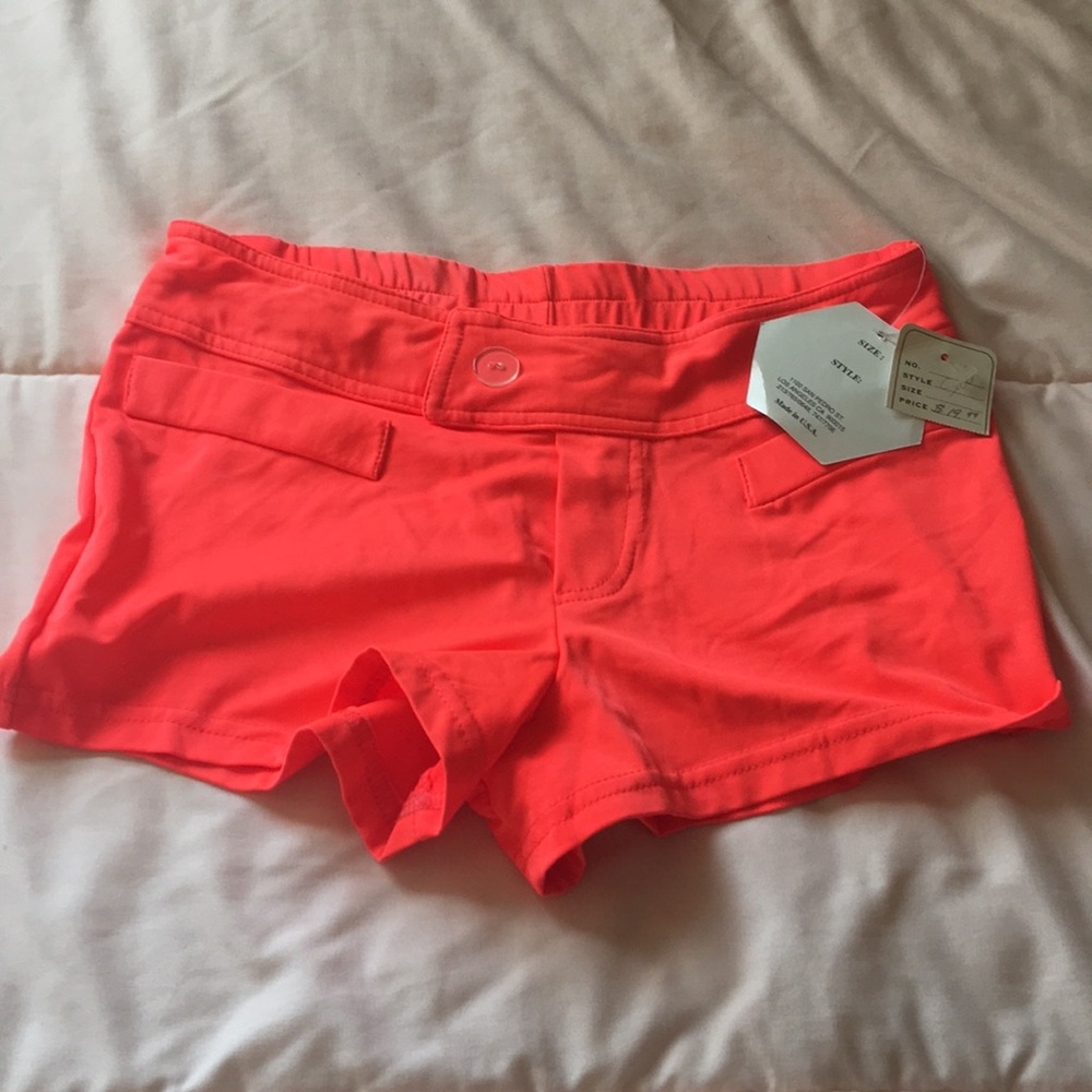 Summer shorts tags on